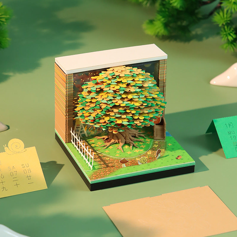 Osmanthus Moonlight 3d Memo Pad - Weekly Planner 2026