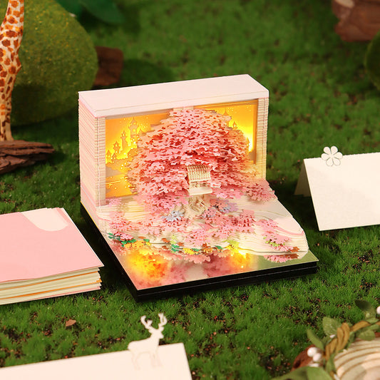 Flower Island Tree 3d Memo Pad - Weekly Planner 2026
