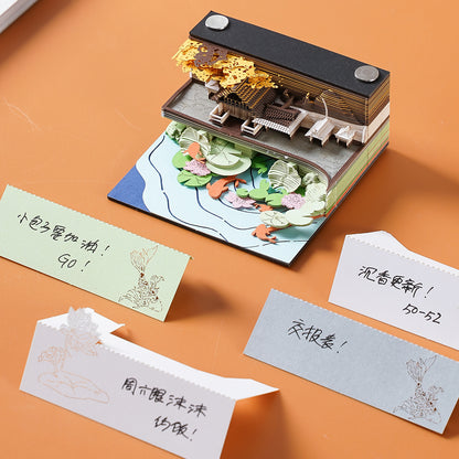 Chinese Summer 3D Memo Pad - Weekly Planner 2026
