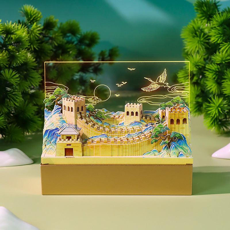 Great Wall of China 3d Memo Pad - Weekly Planner 2026