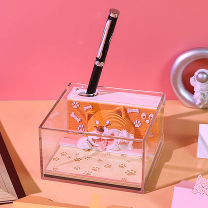 Corgi 3d Memo Pad - Weekly Planner 2026