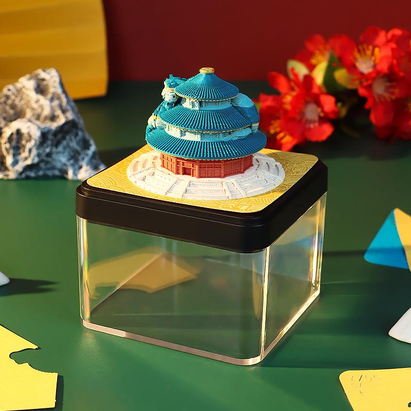 Temple Of Heaven 3d Memo Pad - Daily Calendar 2026