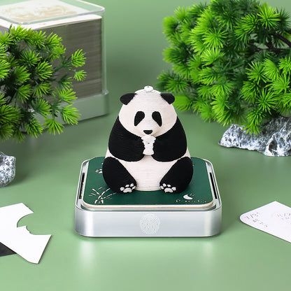 Sitting Panda 3d Memo Pad - Daily Calendar 2026