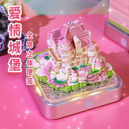 Love Castle 3D Memo Pad - Daily Calendar 2026