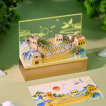 Great Wall of China 3d Memo Pad - Weekly Planner 2026