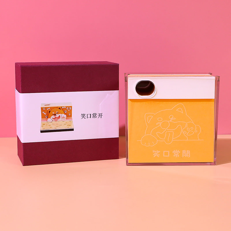 Corgi 3d Memo Pad - Weekly Planner 2026