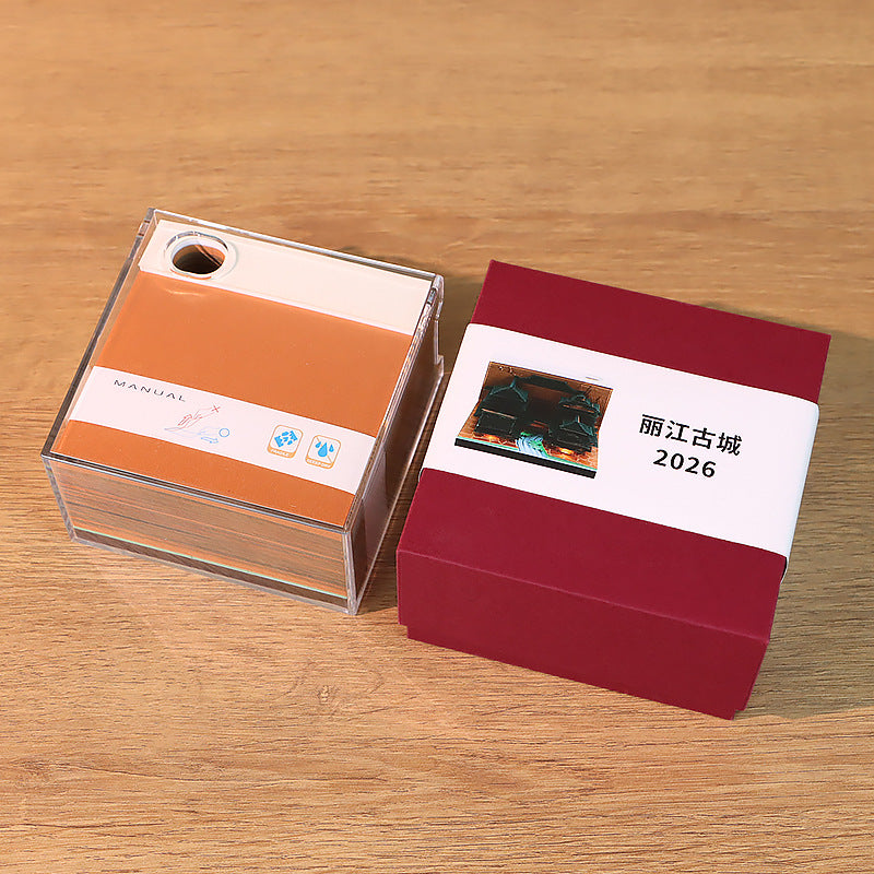 Lijiang Old Town 3d Memo Pad - Weekly Planner 2026