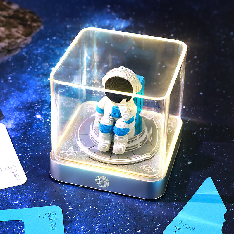 Space Walker 3d Memo Pad - Daily Calendar 2026