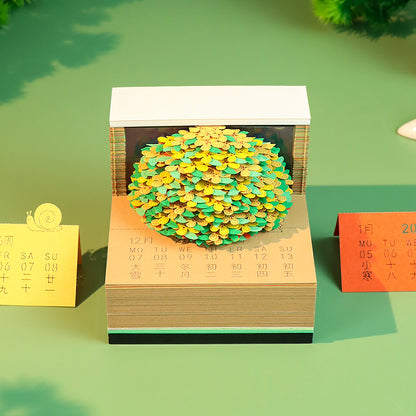 Osmanthus Moonlight 3d Memo Pad - Weekly Planner 2026