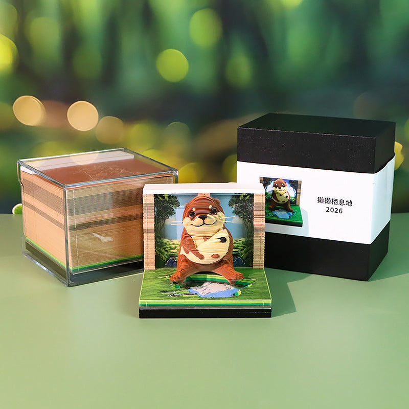 Otter 3d Memo Pad - Weekly Planner 2026