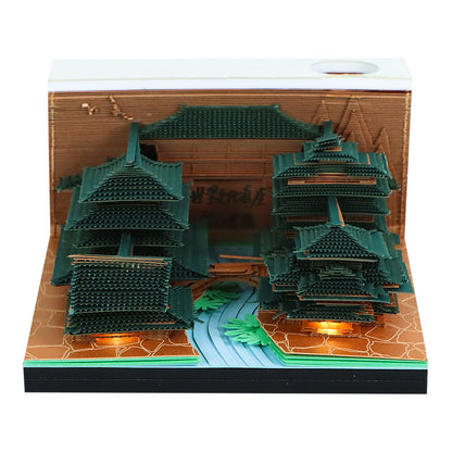 Lijiang Old Town 3d Memo Pad - Weekly Planner 2026