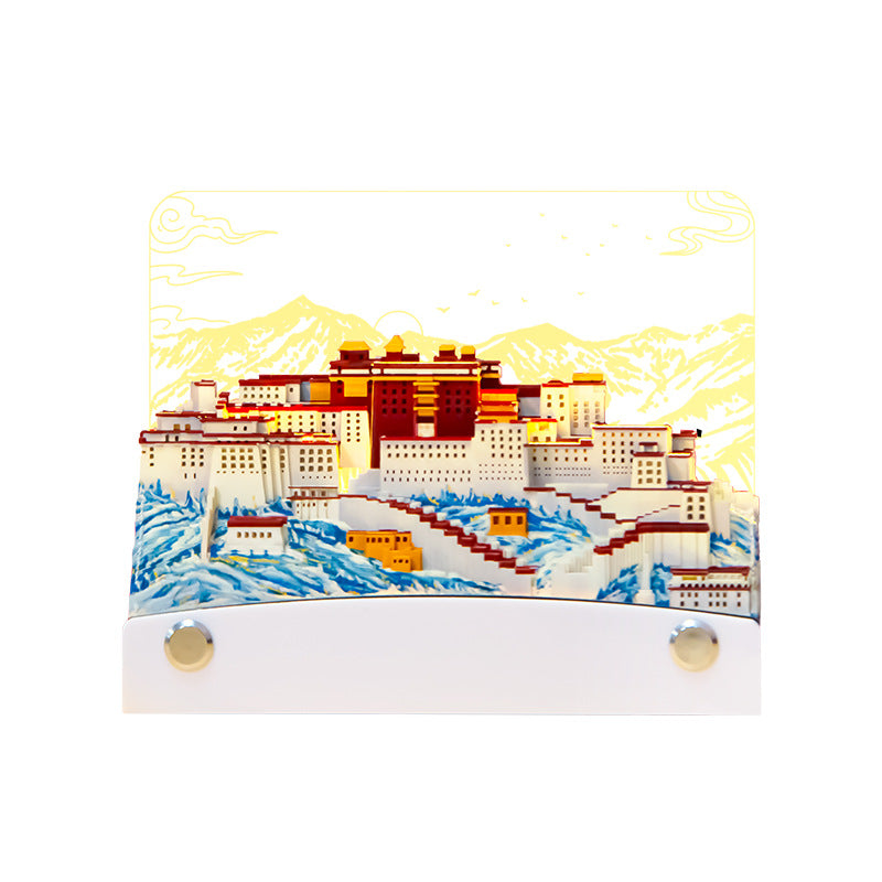Potala Palace 3d Memo Pad - Weekly Planner 2026