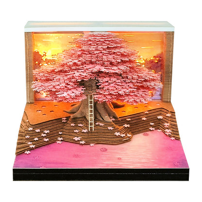 Cherry Blossom Tree 3d Memo Pad - Weekly Planner 2026