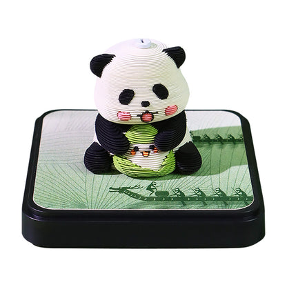 Panda Zongzi 3d Memo Pad - Daily Calendar 2026
