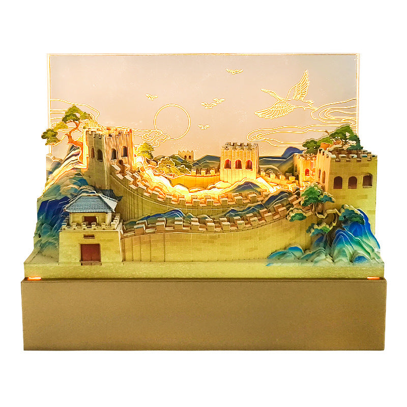 Great Wall of China 3d Memo Pad - Weekly Planner 2026