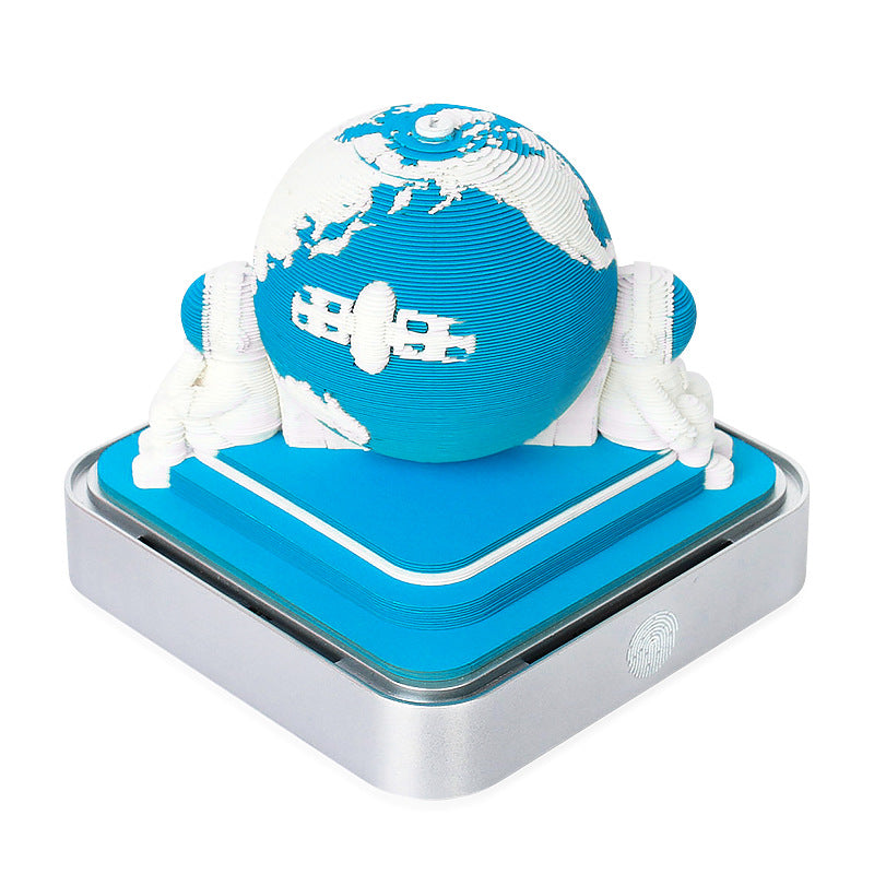 Earth Globe 3d Memo Pad - Daily Calendar 2026