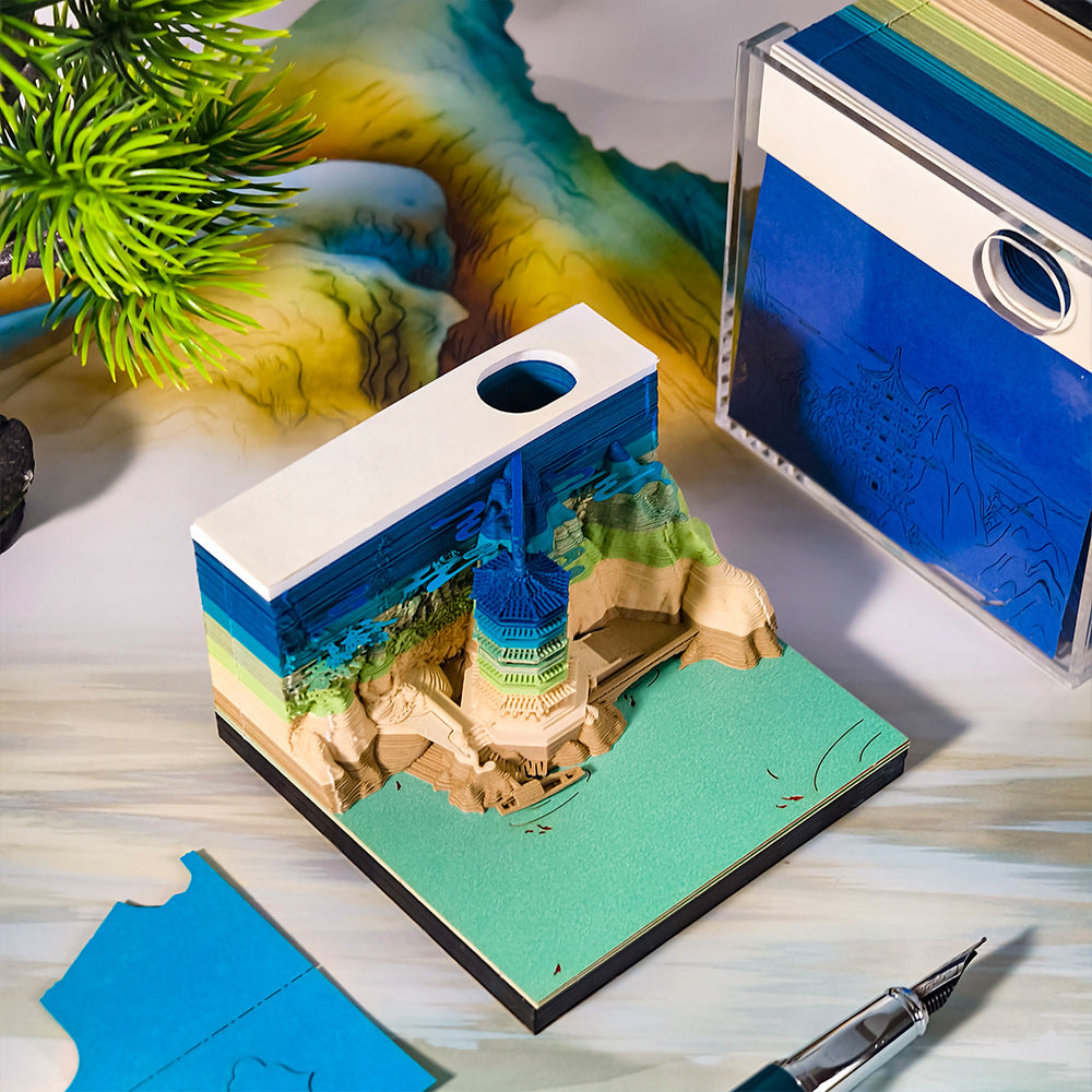 Deep In Mountains 3d Memo Pad