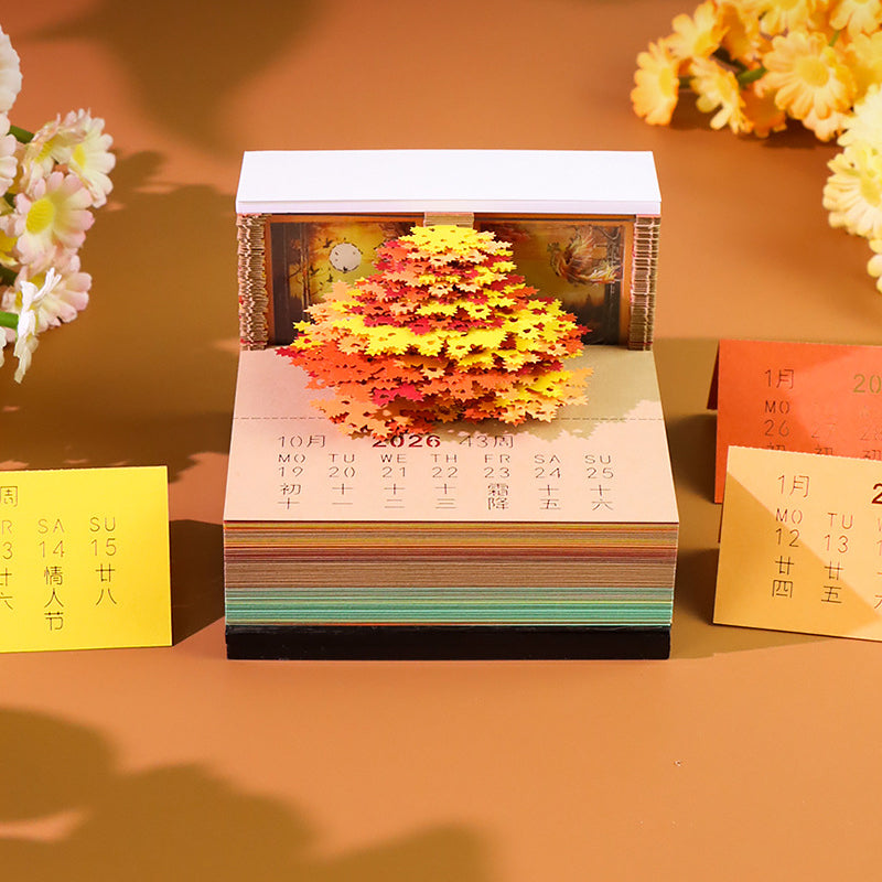 Phoenix Parasol Tree 3d Memo Pad - Weekly Planner 2026