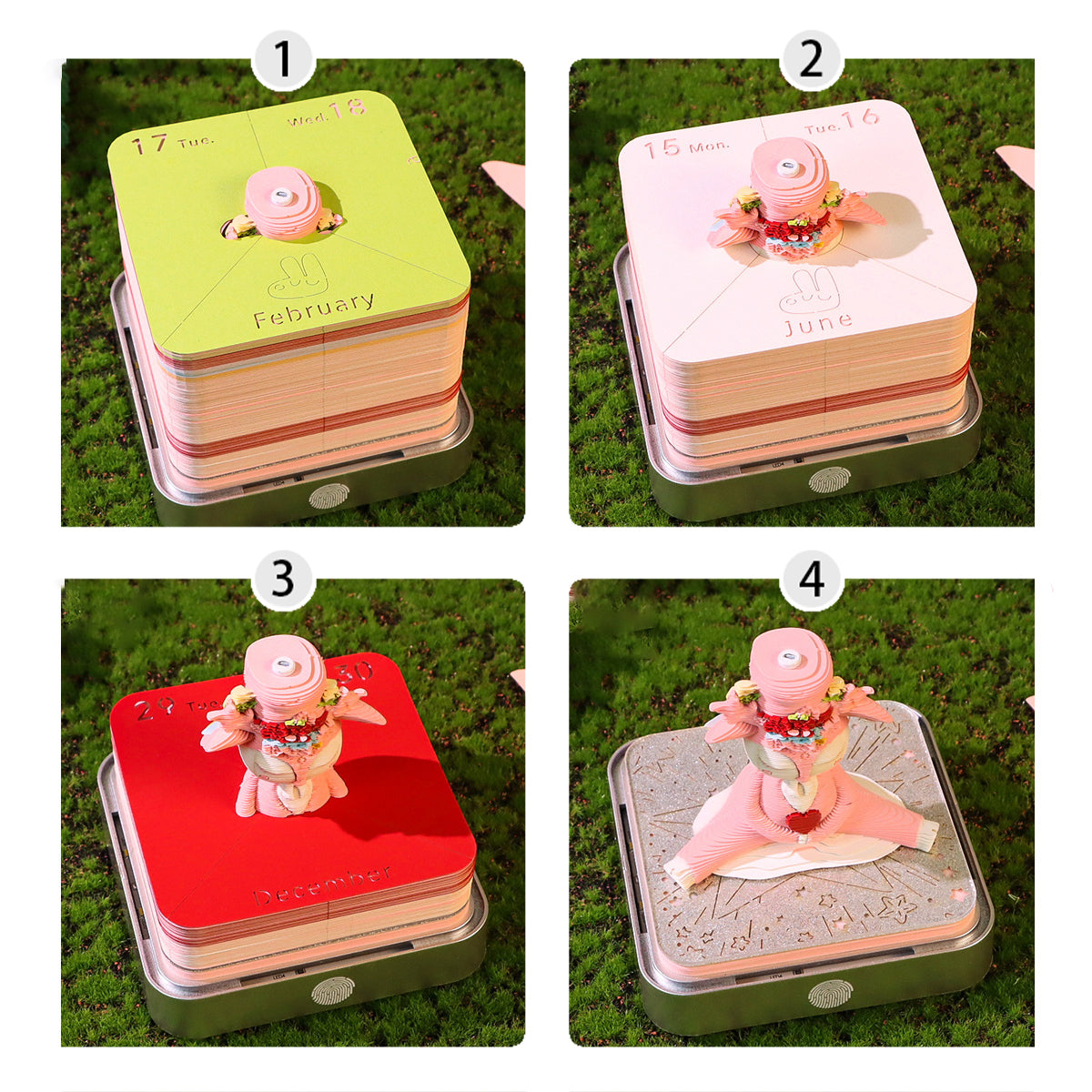 Elk 3d Memo Pad - Daily Calendar 2026