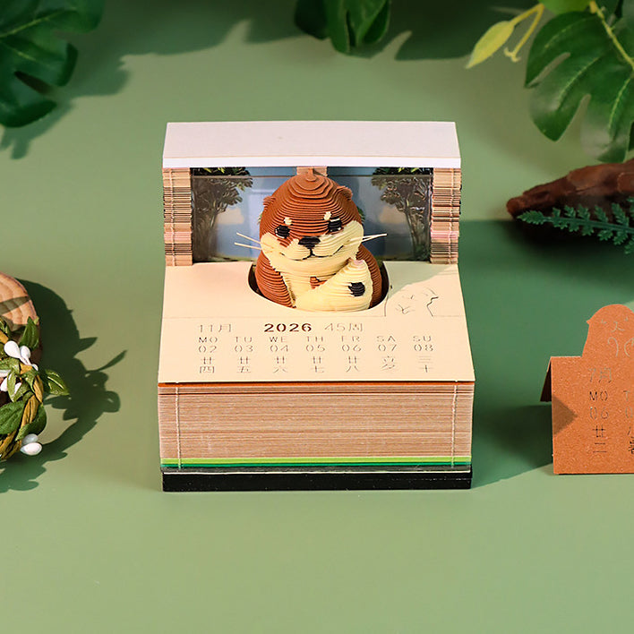 Otter 3d Memo Pad - Weekly Planner 2026