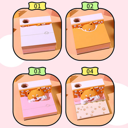 Corgi 3d Memo Pad - Weekly Planner 2026