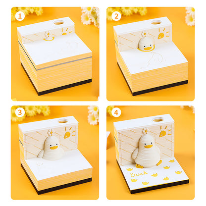 Lucky Duck 3d Memo Pad