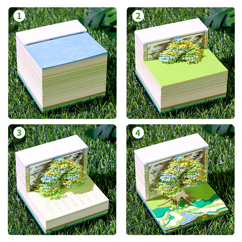 Enchanted Treehouse 3d Memo Pad - Weekly Planner 2026