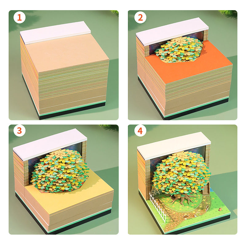 Osmanthus Moonlight 3d Memo Pad - Weekly Planner 2026