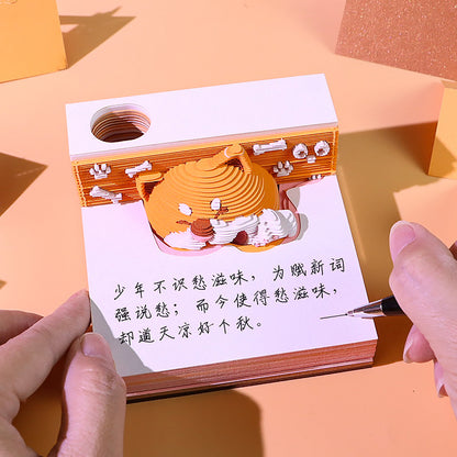 Corgi 3d Memo Pad - Weekly Planner 2026