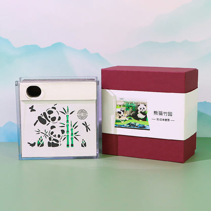 Panda Bamboo Garden 3d Memo Pad - Weekly Planner 2026