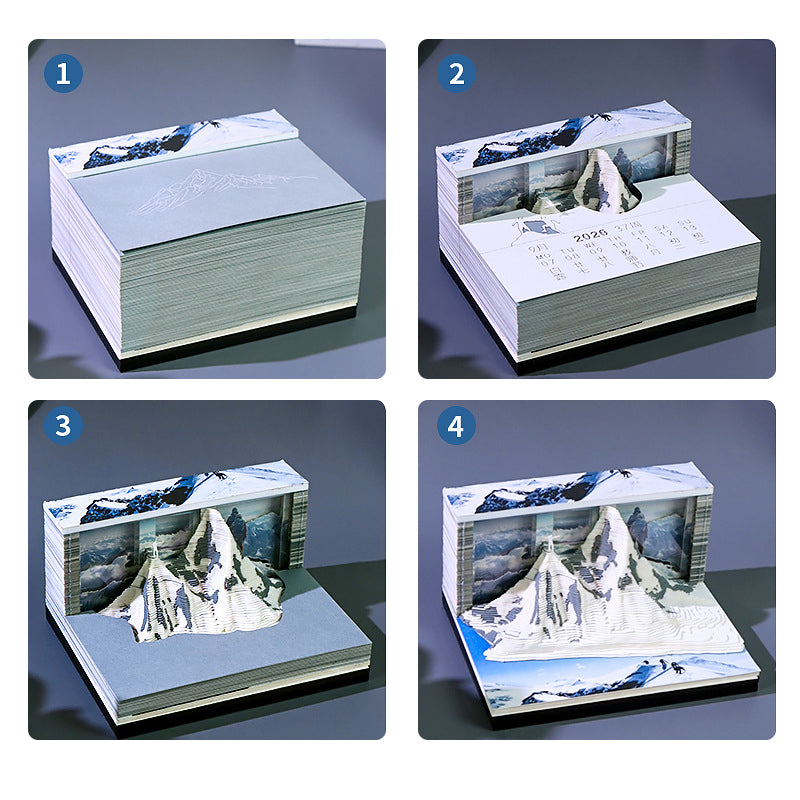 Mount Everest 3D Memo Pad - Weekly Planner 2026