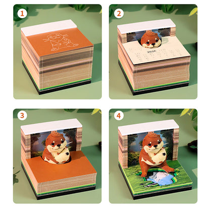 Otter 3d Memo Pad - Weekly Planner 2026