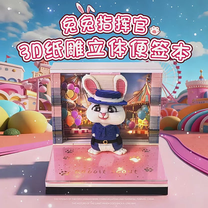 Bunny Commander 3d Memo Pad - Weekly Planner 2026