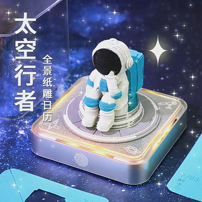 Space Walker 3d Memo Pad - Daily Calendar 2026