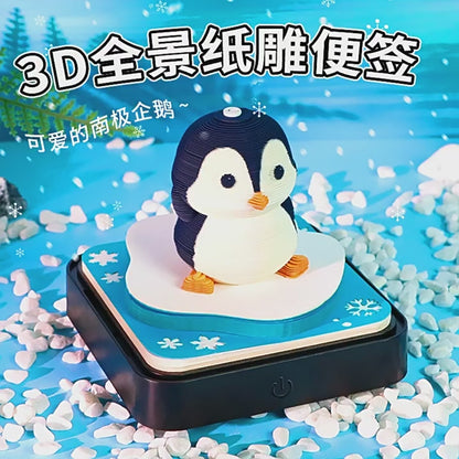 Penguin 3d Memo Pad - Daily Calendar 2026