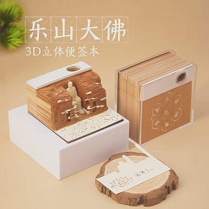 Leshan Giant Buddha 3d Memo Pad
