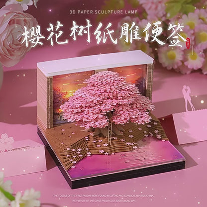 Cherry Blossom Tree 3d Memo Pad - Weekly Planner 2026