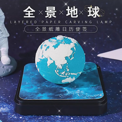 Blue Planet 3d Memo Pad - Daily Calendar 2026