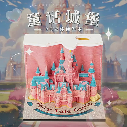 Fairytale Castle 3d Memo Pad - Weekly Planner 2026