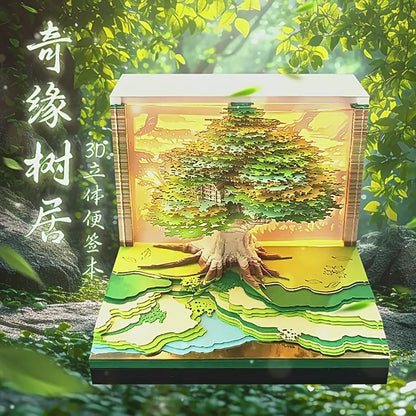 Enchanted Treehouse 3d Memo Pad - Weekly Planner 2026