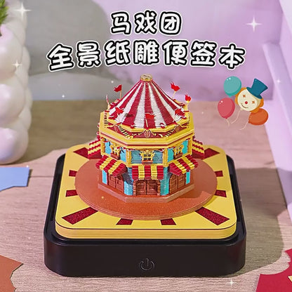 Circus Carnival 3d Memo Pad - Daily Calendar 2026