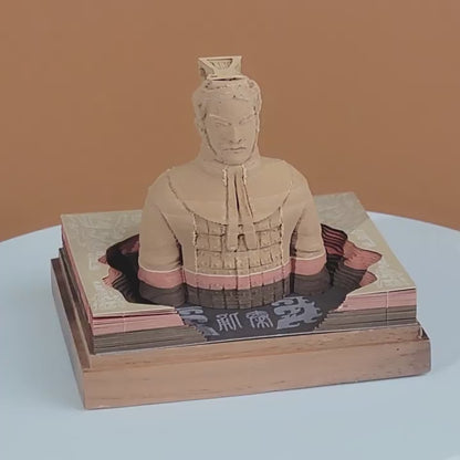 Terracotta Warriors 3d Memo Pad - Daily Calendar 2026