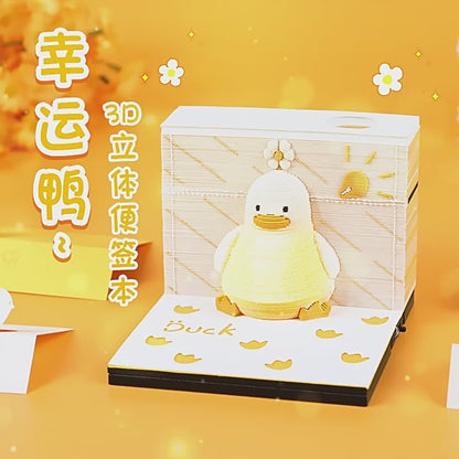 Lucky Duck 3d Memo Pad