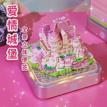 Love Castle 3D Memo Pad - Daily Calendar 2026
