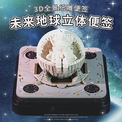 Future Earth Sci Fi 3d Memo Pad